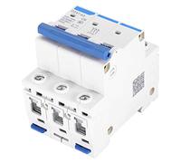 Disjoncteur miniature, AC 400V 6/10/16/20A 3 pôles MCB, 400V Pratique DZ47-63 Stable for les systèmes DC Système de production d'énergie solaire de petite taille Protecteurs de fuite à la terre (Colo