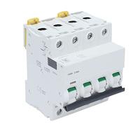 Disjoncteur Miniature AC 400V 63A 4P Din Rail Mount Accueil Protection Contre Les Surcharges Commutateur d'air pour Les Lignes de Distribution D'éclairage RéSidentiel Système Solaire PV