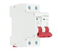 Disjoncteur Miniature CC, Isolateur de Système PV Solaire 2P 1000V 63A, Interrupteur de Déconnexion CC à Montage Sur Rail DIN Disjoncteur Basse Tension
