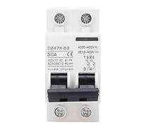 Disjoncteur miniature CHEOTIME AC DC, 50 A 12 V-400 V, disjoncteur bipolaire DIN Rail, interrupteur de déconnexion électromagnétique pour système de batterie solaire