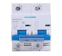 Disjoncteur miniature DC 1P/2P 12 V, 24 V, 36 V, 48 V, 60 V, 72 V, 96 V, 120 V, 100 A, 125 A, 150 A, 200 A, 250 A, pour batteries d'onduleurs solaires(2P,125A)