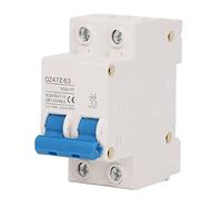 Disjoncteur Miniature DC 2P 500V Mini Disjoncteur Domestique pour Système Solaire PV Installation sur Rail DIN 35mm (6A)