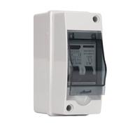 Disjoncteur Miniature DC 2P 63 A, Interrupteur de Déconnexion Solaire, Isolateur pour Système Solaire Photovoltaïque DC 12 V-400 V AC 90-400 V, Accessoires Professionnels