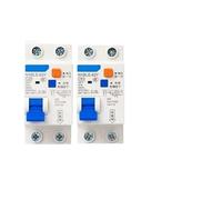 Disjoncteur miniature, Disjoncteur de fuite 40-63 A, 2 positions, 2 fils, petit interrupteur d'air, protection contre les fuites, circuit domestique, 1 pièce(20a)