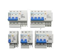 Disjoncteur miniature domestique DZ47LE-63 1P/2P/3P/4P avec interrupteur pneumatique et protection contre les fuites, porte principale triphasée(25 V)