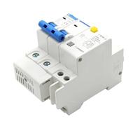 Disjoncteur Miniature domestique DZ47LE-63, interrupteur d'air 1P/2P/3P/4P avec protection contre les fuites, porte principale triphasée(3P N,6A)