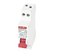 Disjoncteur Miniature Domestiques Disjoncteur Différentiel 18 Mm 1P+N 230 V 50/60 Hz RCBO 6KA, Protection Contre Les Fuites(16A)