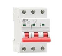 Disjoncteur Miniature Domestiques Mini-disjoncteur GYM8 3P DIN Rail MCB 6A 10A 16A 20A 25A 32A 40A 50A 63A 220V Courbe C(10A)