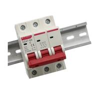 Disjoncteur miniature DZ47 3P 3A 6A 10A 16A 20A 32A 40A 50A 63A 400V Type C, installation sur rail DIN 35mm, capacité de coupure 6KA(40A)