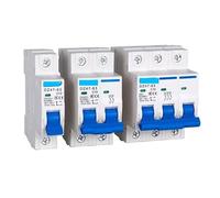 Disjoncteur miniature, DZ47 cassant le type C Mini MCB Din Rail Mount 1-4 pôles 3A-63A 400V 35mm(10a,2)