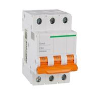 Disjoncteur miniature EA9A Type C EA9AN 3P C6A/C10A/C16A/C20A/C35A/C32A/C40A/C63A EA9AN3C6~EA9AN3C63(EA9AN 3P C25A)