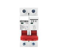 Disjoncteur miniature FXBZ-63 DC 500 V 1000 V 2P 10 A 16 A 20 A 25 A 32 A 40 A 50 A 63 A for système photovoltaïque solaire. Interrupteur CC PV.(63A)