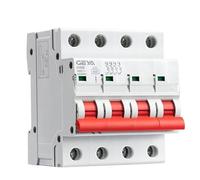 Disjoncteur miniature GYM8 4 pôles 6A-63A Din Rail MCB 400V avec ON Off Indianactor Protecteurs de fuite à la terre
