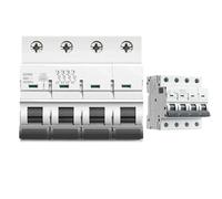 Disjoncteur miniature GYM9 4 pôles 6 kA à capacité de coupure sur rail DIN 6 A-63 A AC, fabricant direct d'usine(63A)