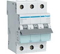 HAGER MBN320 - Disjoncteur 3 pôles 6kA caractéristiques B 20 A 3 modules