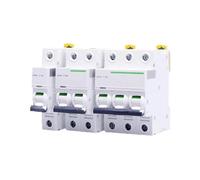 Disjoncteur miniature IC65N série Acti9 A9F18, type C, monophasé, biphasé, triphasé, quadriphasé, C10A, 16A, 20A, 25A, 32A, 40A, 50A, 63A(1P,4A)