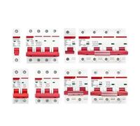 Disjoncteur Miniature (MCB) 1P 2P 3P 4P DZ47 3A-125A AC 230V 400V Type C, Protection Contre Les Courts-circuits Et Les Surcharges, Montage Sur Rail DIN, Pouvoir De Coupure(4P,16A)