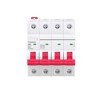 Disjoncteur miniature monophasé/triphasé 6A-63A 220V 380V 6kA 1P 2P 3P 4P