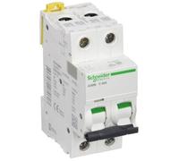 Disjoncteur miniature - Schneider Electric - A9F74240 - 2P - 40 A - Courbe C - Blanc