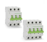Disjoncteur Miniature TOMC7-63 courbe B MCB 3P 4P 6A 10A 16A 20A 25A 32A 40A 50A 63A 6KA 110V/220V/400V 50/60HZ, interrupteur de Type B, 1 pièce(3,B16)