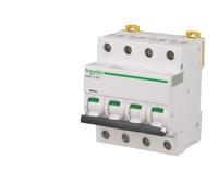Disjoncteur modulaire tétrapolaire Schneider Acti9 iC60N 10A courbe D