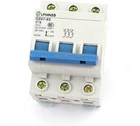 Disjoncteur Montage sur Rail DIN 3 Trois Pôles 3P 16A 25A 32A 400V AC Mini Commutateur d'Air Miniature Protecteur de Surcharge MCB DZ47-63 C16(40a)