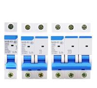 Disjoncteur NXB-63 monophasé, biphasé, triphasé ou tétraphasé : 6 A, 10 A, 16 A, 20 A, 25 A, 32 A, 40 A, 50 A, 63 A(4,63A)