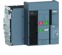 Disjoncteur Ouvert HW1 55kA 800A 4P Débrochable sans chassis pour TU sentinel - HAGER HW1M408ZB