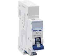 Disjoncteur PH+N 10A 4.5kA courbe C automatique - EUROHM - 20310