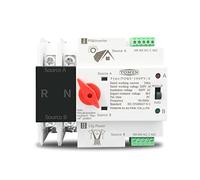 Disjoncteur Phase Différentiel,Disjoncteur Miniatu 2p 3P 4P Rail Ats for Pv Et le sélecteur de transfert automatique à double puissance l'onduleur ininterrompu 6 3A 100A 125A(4,63A)