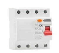 Disjoncteur Phase Différentiel,Disjoncteur Miniatu Disjoncteur Différentiel Électromagnétique Triphasé + N GYL8, Interrupteur De Sécurité 4P 25 A 40 63(4P 40A,100mA)