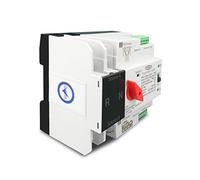 Disjoncteur Phase Différentiel,Disjoncteur Miniatu Rail din monophasé Ats Sélecteur électrique automatique à double puissance de transfert ininterrompu 2P 63A 100A 125A(63A)