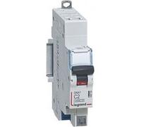 Disjoncteur phase + neutre DNX³ 4500 6kA arrivée bornes automatiques 1 module 1P+N 230V 2A - LEGRAND - 406780 Noir G