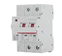Disjoncteur photovoltaïque à réenclenchement automatique, protecteur de surtension et de sous-tension à réarmement automatique, petit disjoncteur intelligent connecté au réseau(2P100A)