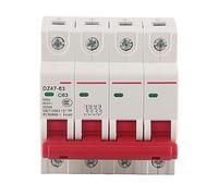 Disjoncteur photovoltaïque DC 4P 63A haute performance DZ47 63 4P interrupteur de protection d'interrupteur de circuit miniature pour systèmes d'énergie solaire et petite