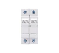 Disjoncteur Porte-fusibles CC 2P for système photovoltaïque solaire 10 x 38 mm CC 1000 V Base de fusible Protection du système photovoltaïque solaire Protecteur de court-circuit(A)