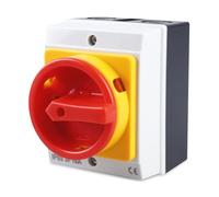 Disjoncteur Principal 16 A 3 Pôles : Interrupteur Rotatif de Réparation Avec Boîtier - Séparation de l'Alimentation Pour Connecter les Interrupteurs