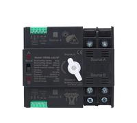 Disjoncteur Rail DIN Commutateur Double Source d'Alimentation Commutateur de Transfert Automatique Commutation de Puissance Photovoltaïque Niveau Milliseconde 63A 100A 125A(3P,100A)