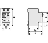 Disjoncteur RCBO 16A 300mA Type A 10kA Monophasé - 170576