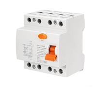 Disjoncteur RCD de type B 40 A/63 A 30 mA 4 pôles tout courant sensible pour stations de charge EV, sites industriels et prises triphasées, montage sur rail DIN, (4P-40A-30mA)