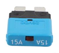 Disjoncteur réinitialisable au format ATC 12 V 24 V Fusible de réinitialisation automatique pour bateaux, voitures, camping-cars et sports automobiles - évalué de 5 A à 30 A (15 A)