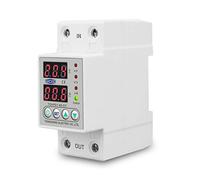 Disjoncteur Relais protecteur de dispositif de protection contre les surtensions et les sous-tensions réglables à double affichage 40A 63A 80A 220V 230V Disjoncteurs éLectriques (Taille : V A type,