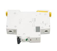 Disjoncteur Résidentiel 1P à Double Clip de Serrage, Protection Multiple Contre Fuite, Air Switch AC 230V 400V - Installation Facile, Protection Court - Circuit, Matériau PA66 (mon frère)