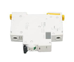 Disjoncteur Résidentiel 1P à Double Clip de Serrage, Protection Multiple Contre Fuite, Air Switch AC 230V 400V - Installation Facile, Protection Court - Circuit, Matériau PA66 (mon frère)