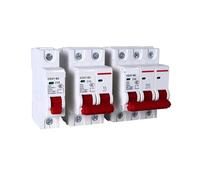 Disjoncteur rouge Type DZ47-63 C 400V, 1 pièce, 6A 10A 16A 20A 25A 32A 40A 63A, montage sur Rail 35mm, Protection contre les surcharges(2P,63A)