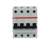 ABB S204-C32 Disjoncteur miniature 4 pôles, type C, capacité de rupture 6/10 kA, courant 32 A (2CDS254001R0324)