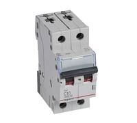 Disjoncteur S302 TX3 C 10A 2P 2M 6KA S300 TX3 403526