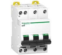 disjoncteur - schneider dt40n - 3 phases + neutre - 10 ampères - courbe c - schneider electric a9n21405