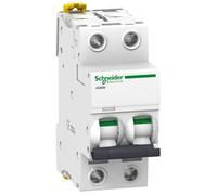 Disjoncteur - SCHNEIDER ELECTRIC - ACTI9 iC60N - 2P - 63A - Courbe C - Thermique-Magnétique