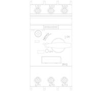Disjoncteur Siemens 3RV2021-4PA10 Plage de réglage (courant): 30 - 36 A Tension de contact (max.): 690 V/AC (l x H x P) 45 x 97